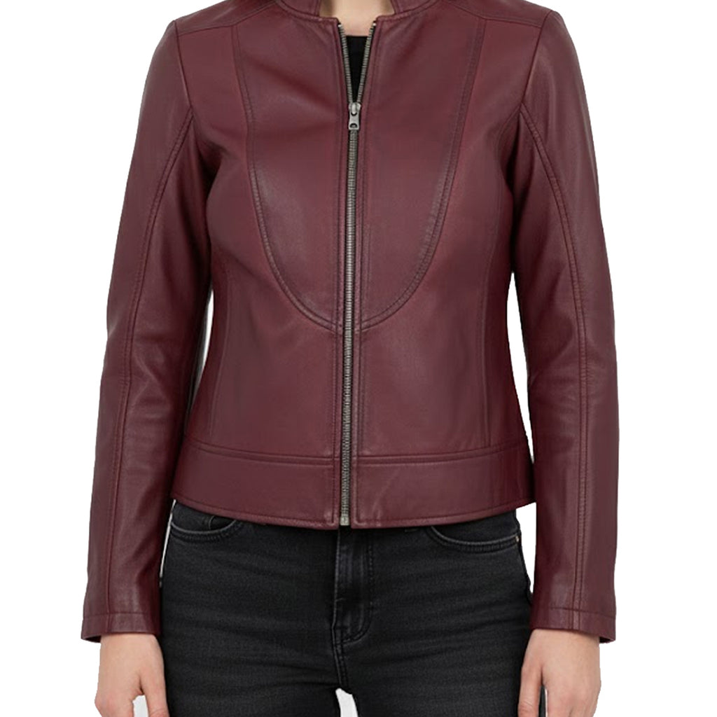 Women's Leather Jackets - Real Lambskin Stylish Leather Jacket Women