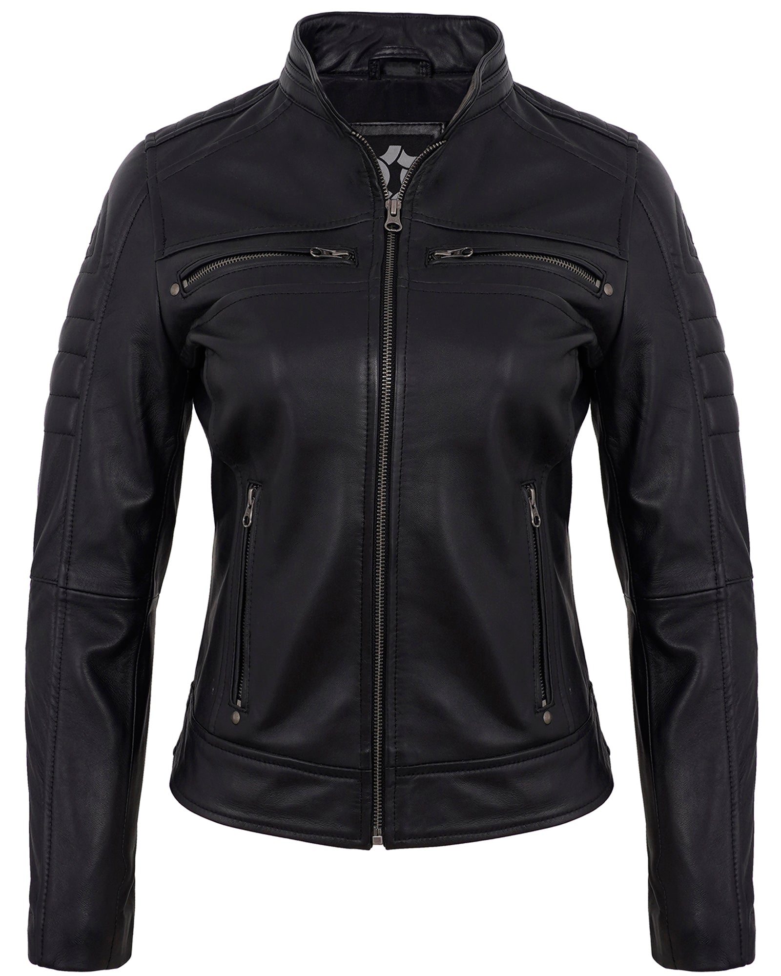 Leather Jacket Women - Motorcycle Jacket Real Lambskin Leather Jackets For Women's