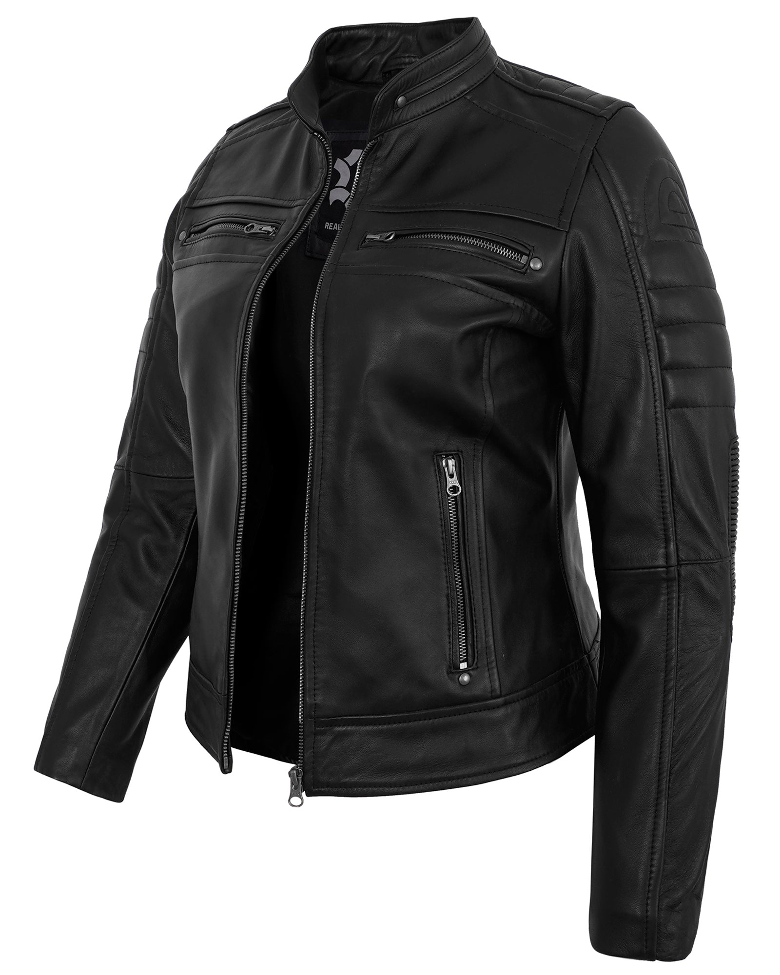Leather Jacket Women - Motorcycle Jacket Real Lambskin Leather Jackets For Women's