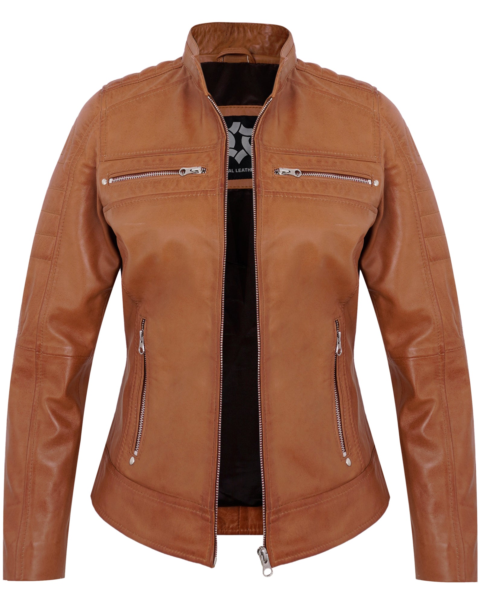 Leather Jacket Women - Motorcycle Jacket Real Lambskin Leather Jackets For Women's