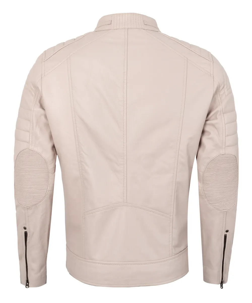 Men's Leather Jackets - Biker Style Real Lambskin Leather Motorcycle Jacket Men
