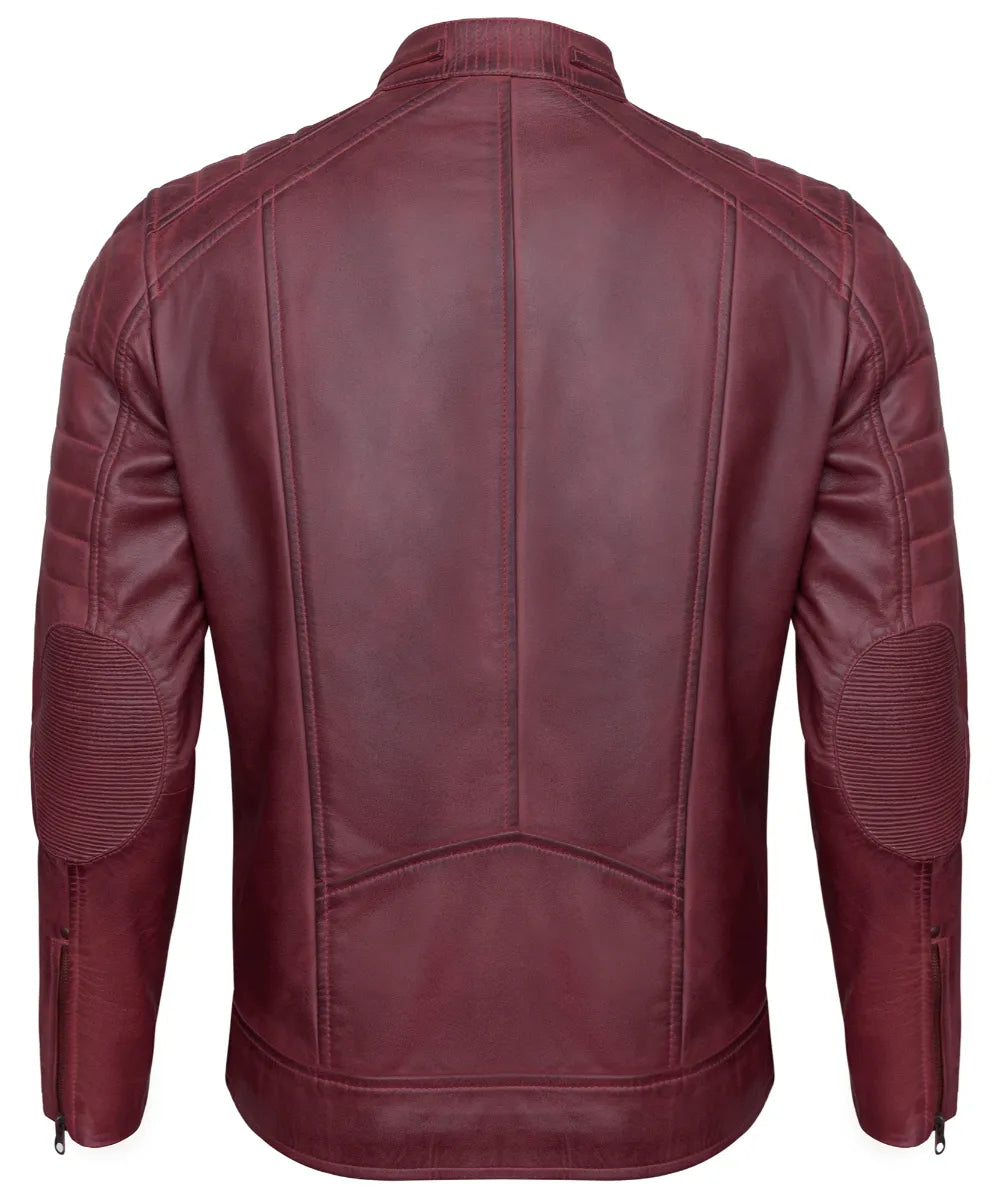 Men's Leather Jackets - Biker Style Real Lambskin Leather Motorcycle Jacket Men